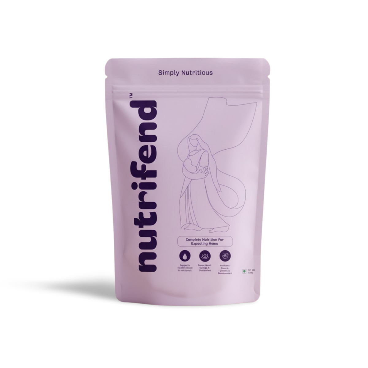 Pregnancy Support Mix – Natural Iron & Folate from Moringa, Cocoa, Nuts and Seeds (300g)